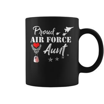 Us Proud Air Force Airman Aunt Womens Novelty Gift Coffee Mug | Mazezy