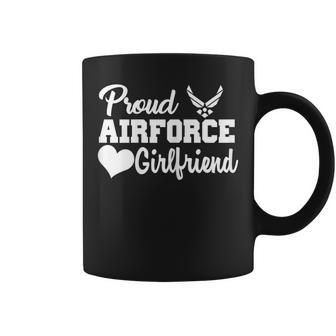 Us Proud Air Force Airman Girlfriend Novelty Gift For Womens Coffee Mug | Mazezy