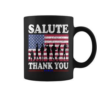 Us Usa American Flag Thank You Veterans Proud Veteran Coffee Mug - Seseable
