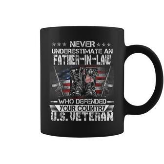 Us Veteran Father-In-Law -Veterans Day Us Patriot Patriotic Coffee Mug - Seseable