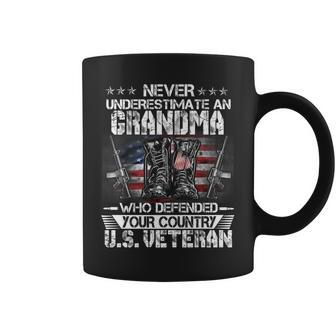 Us Veteran Grandma Veterans Day Us Patriot Patriotic Coffee Mug - Seseable