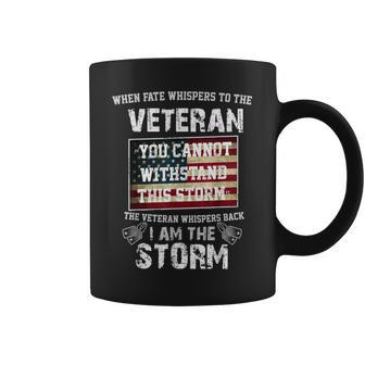 US Veteran I Am The Storm American Flag Coffee Mug - Seseable