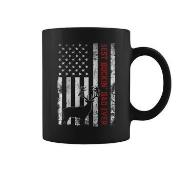 Usa Flag Best Buckin Dad Ever Deer Hunting Fathers Day Gift Coffee Mug | Mazezy