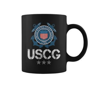 Uscg Military US Coast Guard Veteran Gift Mens Coffee Mug - Seseable
