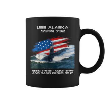 Uss Alaska Ssbn-732 American Flag Submarine Veteran Xmas Coffee Mug - Seseable