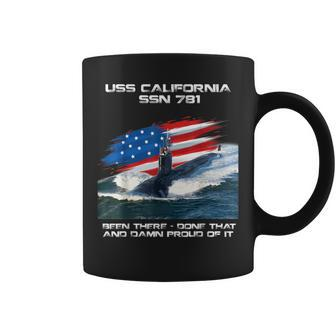Uss California Ssn-781 American Flag Submarine Veteran Xmas Coffee Mug - Seseable