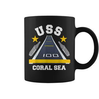 Uss Coral Sea Aircraft Carrier Military Veteran Coffee Mug - Seseable