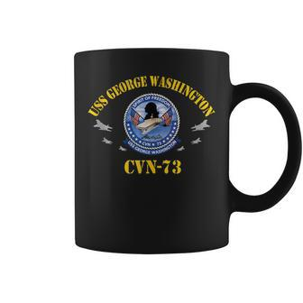 Uss Cvn-73 Aircraft Carrier Veteran Flag Veterans Day Coffee Mug - Seseable