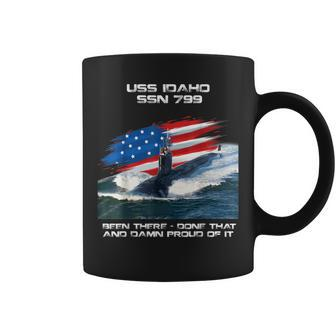 Uss Idaho Ssn-799 American Flag Submarine Veteran Xmas Coffee Mug - Seseable