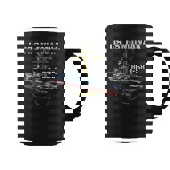 Uss Indiana Bb-58 Battleship Ww2 American Warship Veterans Coffee Mug - Seseable