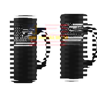 Uss Indiana Bb-58 Ww2 Battleship Warship Veteran Fathers Coffee Mug - Seseable