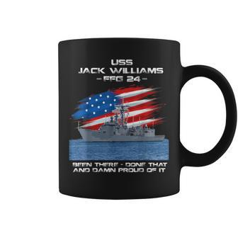 Uss Jack Williams Ffg-24 Class Frigate American Flag Veteran Coffee Mug - Seseable