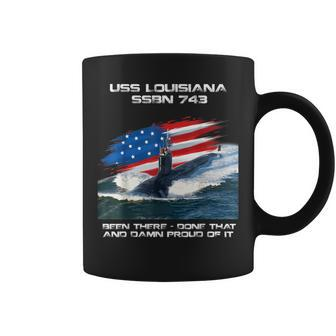Uss Louisiana Ssbn-743 American Flag Submarine Veteran Xmas Coffee Mug - Seseable