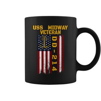 Uss Midway Aircraft Carrier Veterans Day Grandpa Dad Fathers Coffee Mug - Seseable
