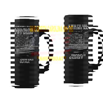 Uss North Carolina Bb-55 Battleship & Ww2 American Warship Coffee Mug - Seseable
