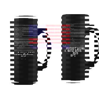 Uss North Carolina Bb-55 Battleship Vintage American Flag Coffee Mug - Seseable