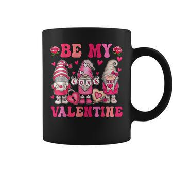 Valentines Day Gnome Be My Valentines Couple Gnome Heart Coffee Mug - Seseable
