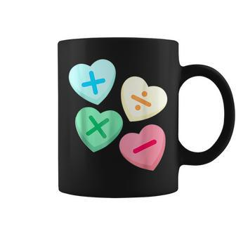 Valentines Day Hearts With Math Symbols Coffee Mug - Seseable