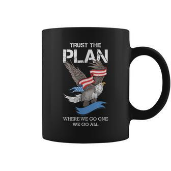 Veteran American Flag Eagle Trust The Plan Military Gifts Coffee Mug | Mazezy DE