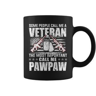 Veteran Most Important Call Me Paw Paw Grandpa Fathers Day Coffee Mug - Seseable