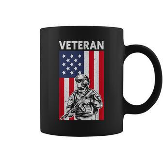 Veteran | Usa Flag Proud American Veteran Coffee Mug - Seseable
