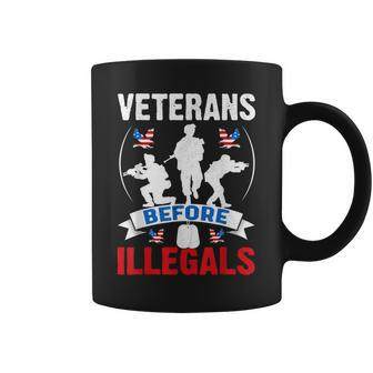 Veterans Before Illegals 4Th Of July Military Usa Soldier Coffee Mug | Mazezy