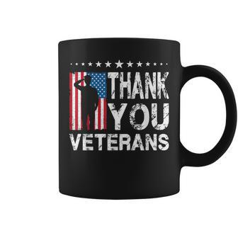Veterans Day Gifts Thank You Veterans Us American Flag V2 Coffee Mug - Seseable