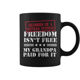 Veterans Day Grandson Grandpa Freedom Isnt Free Coffee Mug - Seseable
