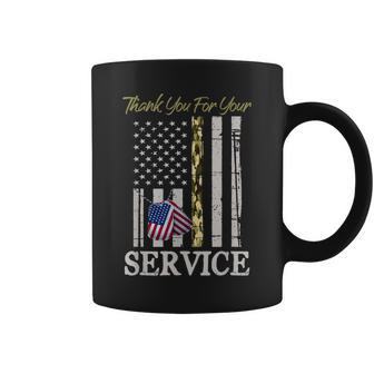 Veterans Day Thank You For Your Service Soldier Camouflage Coffee Mug - Seseable
