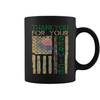 Veterans Day Thank You For Your Service Soldier Camouflage V2 Coffee Mug - Seseable