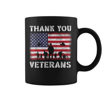 Veterans Day Thank You Veterans Usa Flag Patriotic Coffee Mug - Seseable