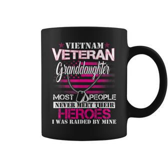 Vietnam Veteran Granddaughter Raised By My Hero - Veteran Coffee Mug - Seseable