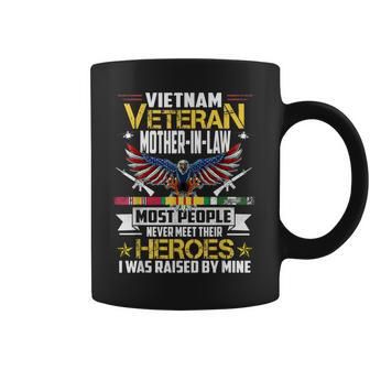 Vietnam Veteran Mother-In-Law Raised By My Hero Veteran Coffee Mug - Seseable