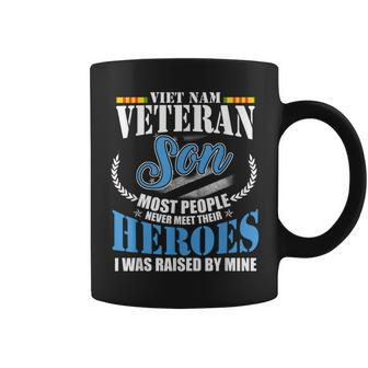 Vietnam Veteran Son American Flag Military Us Patriot Coffee Mug - Seseable