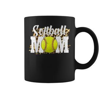 Vinatge Softball Mom Gifts Funny Softball Lovers Mothers Day Coffee Mug - Seseable