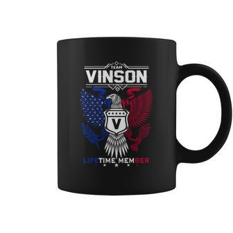 Vinson Name - Vinson Eagle Lifetime Member Coffee Mug - Seseable