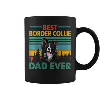 Vintag Retro Best Border Collie Dad Happy Fathers Day Coffee Mug | Mazezy