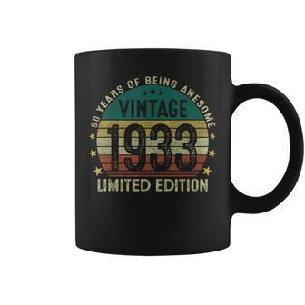 Vintage 1933 90 Years Old 90Th Birthday Gifts For Men Coffee Mug | Mazezy