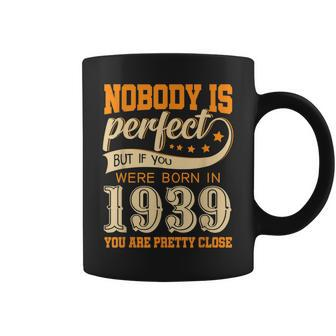 Vintage 1939 Birthday 80 Year Old Present Gifts Tee Coffee Mug | Mazezy