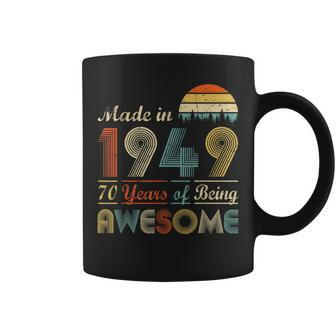 Vintage 1949 - Birthday Gift Happy 70Th Years Old Coffee Mug | Mazezy