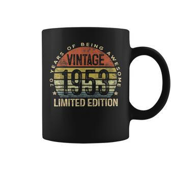 Vintage 1953 Limited Edition 70 Year Old Gifts 70Th Birthday V2 Coffee Mug - Thegiftio UK