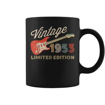 Vintage 1953 Limited Edition Guitar Year Of Birth Birthday Coffee Mug | Mazezy