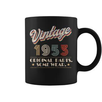 Vintage 1953 Original Parts Year Of Birth Birthday Coffee Mug | Mazezy