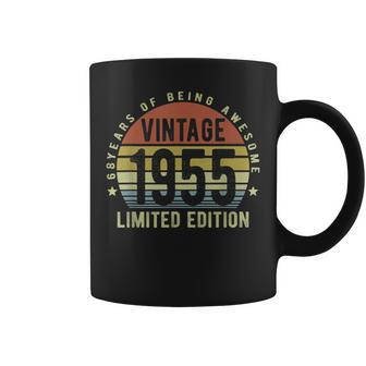 Vintage 1955 Limited Edition 68 Year Old Gifts 68Th Birthday Coffee Mug - Seseable