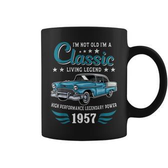 Vintage 1957 Birthday Classic Car For Legends Born In 1957 Coffee Mug | Mazezy