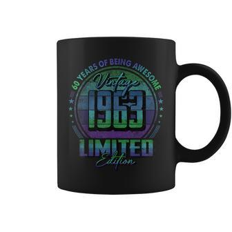 Vintage 1963 Limited Edition 60 Year Old 60Th Birthday V3 Coffee Mug | Mazezy