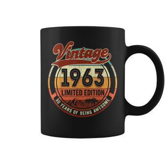 Vintage 1963 Limited Edition 60 Year Old Gifts 60Th Birthday V2 Coffee Mug - Seseable