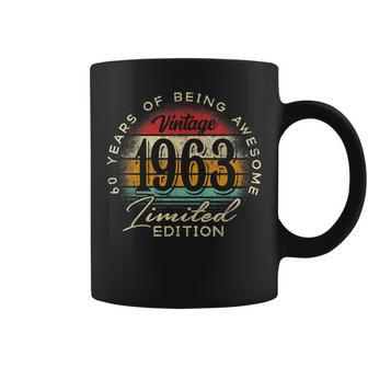 Vintage 1963 Limited Edition 60Th Birthday 60 Year Old Gifts Coffee Mug | Mazezy