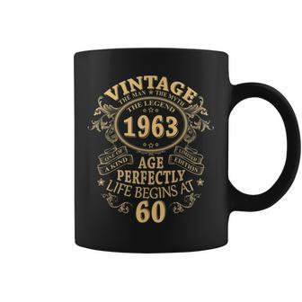 Vintage 1963 The Man Myth Legend 60Th Birthday Gifts For Men Coffee Mug | Mazezy