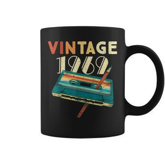 Vintage 1969 Music Cassette 54Th Birthday Gifts 54 Years Old Coffee Mug - Seseable